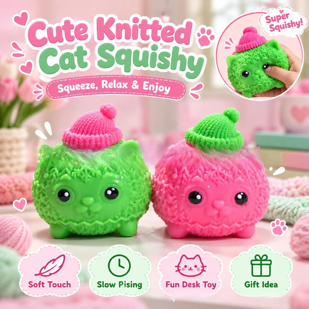 NeeDoh Knittens Slow Rising Squishy Stress Relief Squishy