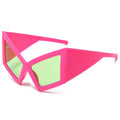 Vintage Rose Red Fashion Oversized Cat Eye Sunglasses