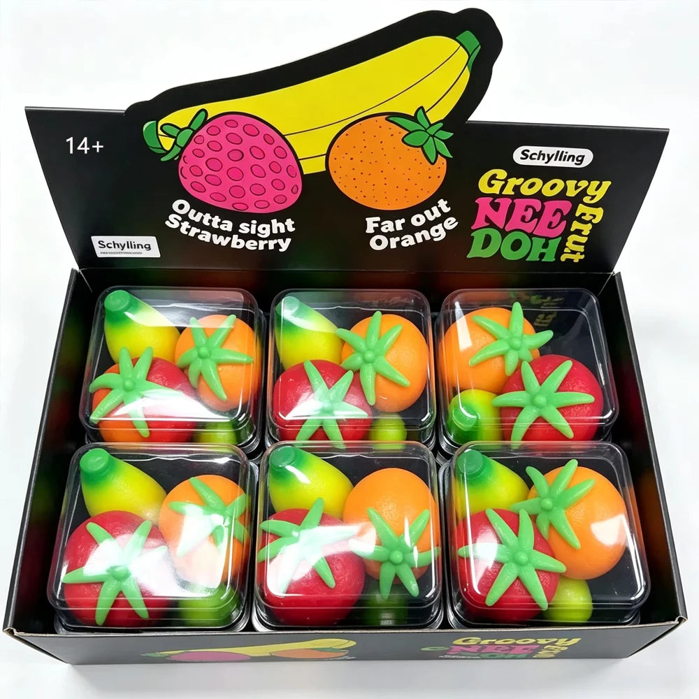 Nee Doh Fruit Squishy adult Toy