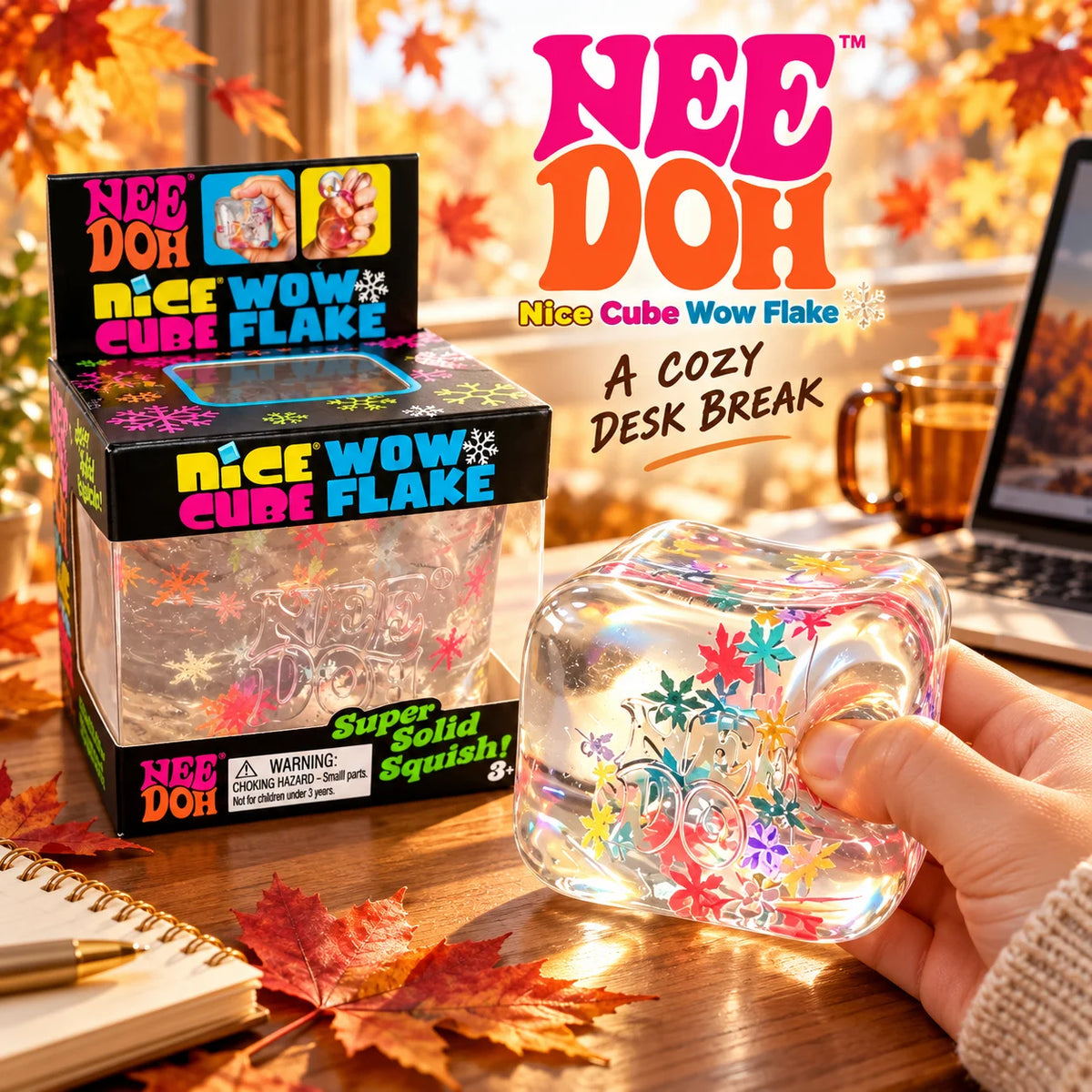 NEEDOH Nice Cube Wow Flake Snowflake Squishy Fidget Toy – Browsglamour