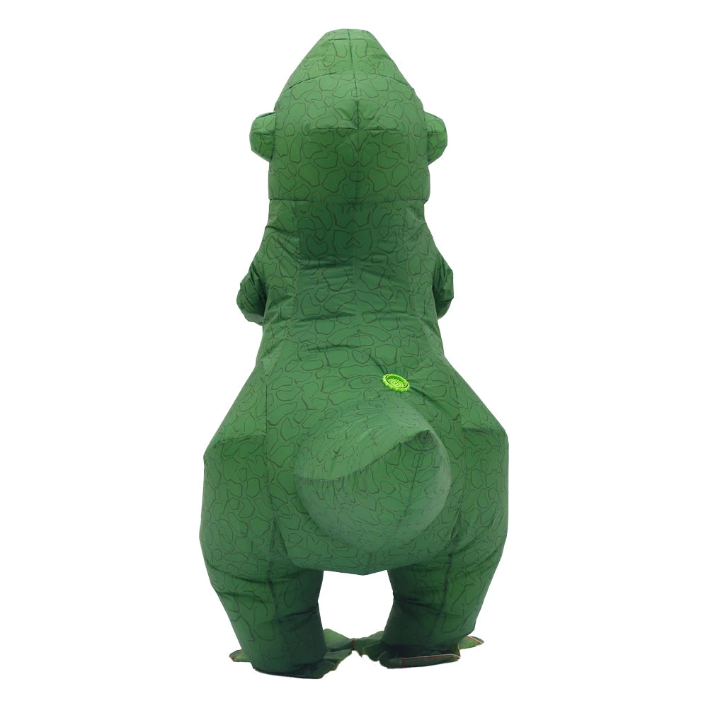 Green Inflatable T-Rex Costume for Adults