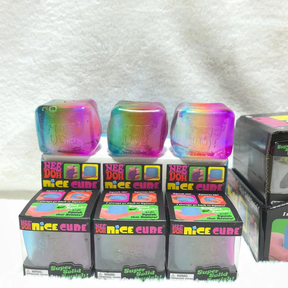Schylling NeeDoh Rainbow Cube Squishy