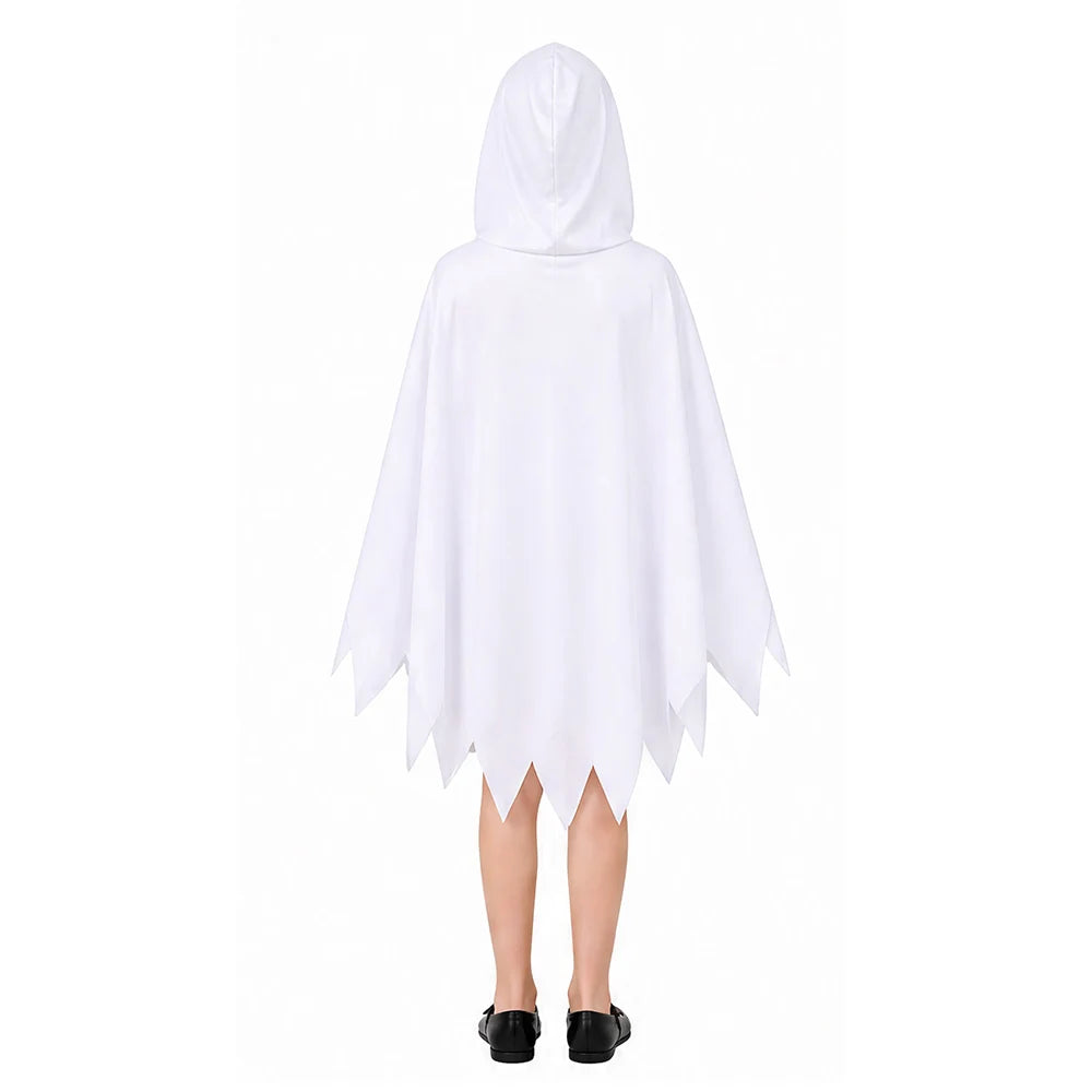 Halloween White Ghost Costume- Glowing Hooded Shawls