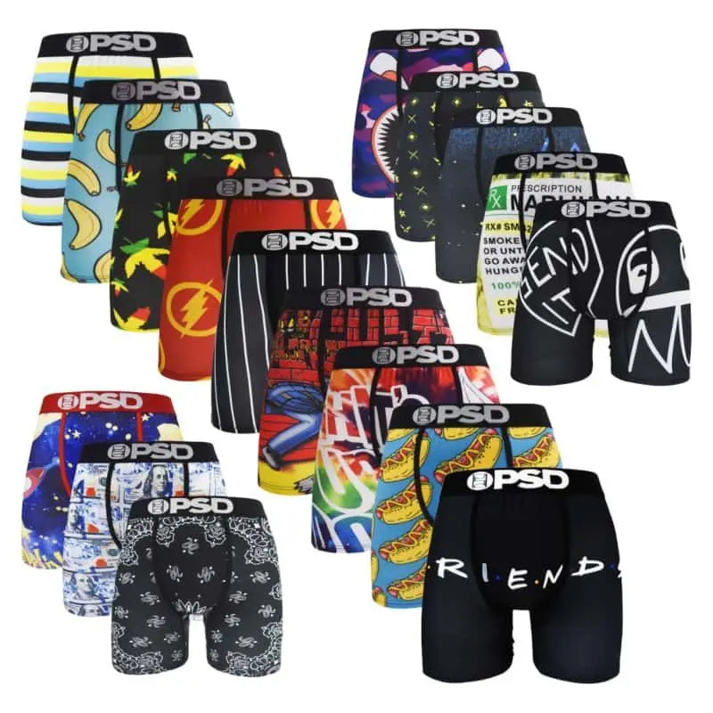 PSD Men’s Graphic Boxer Briefs | Premium Athletic Underwear & Performance Trunks