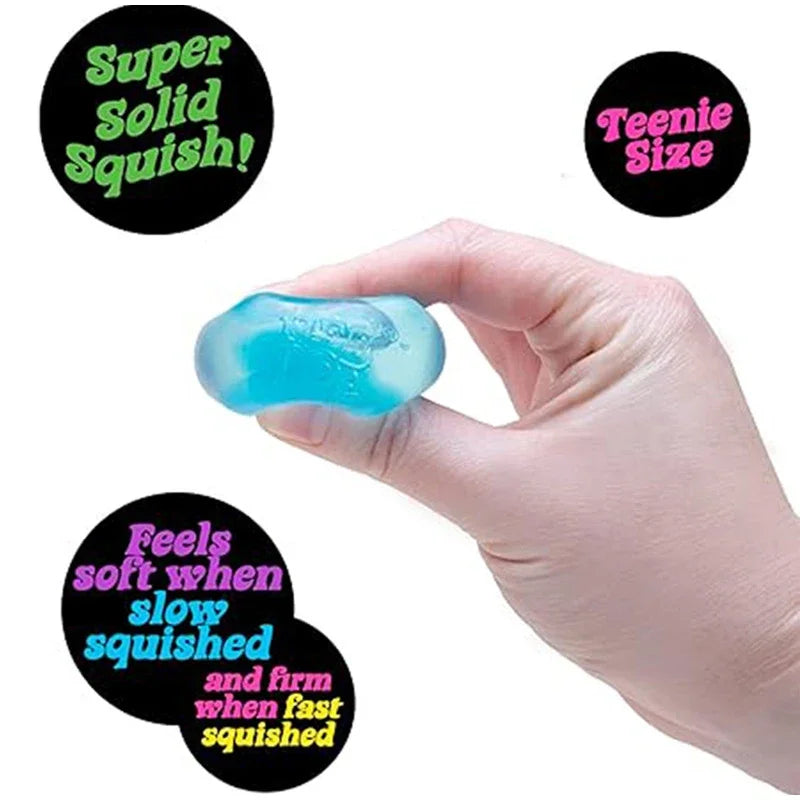 Needoh Nice Cube Sensory Squeezing Toy Cube for Stress relief and Fingertip Release Toy Dr. Pepper style and more.