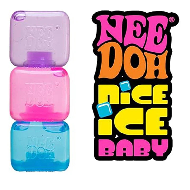 Needoh Nice Cube Sensory Squeezing Toy Cube for Stress relief and Fingertip Release Toy Dr. Pepper style and more.