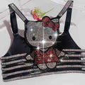 Sanrio Hello Kitty Women's Bright Diamond Back Bra Style Top