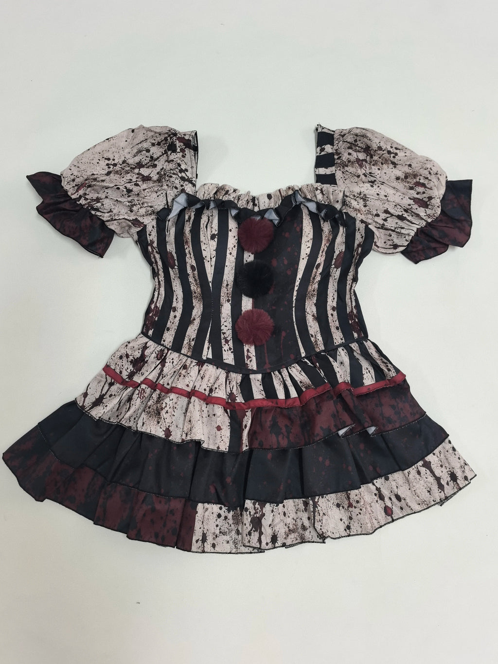 Woman Terrifier Jester Dress Costume w/ Mask