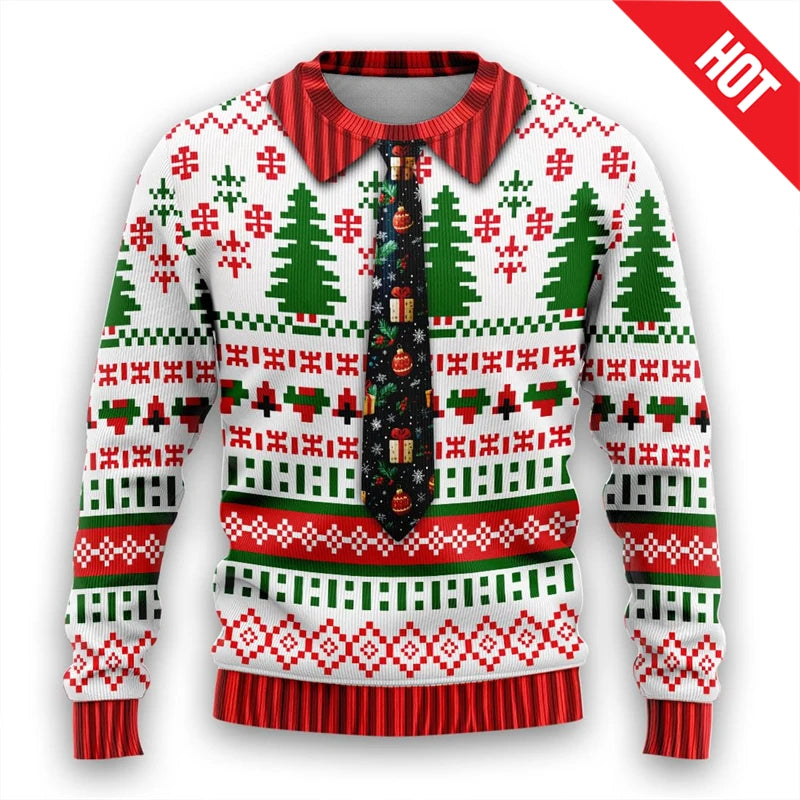 3d Pullover Ugly Christmas Sweaters