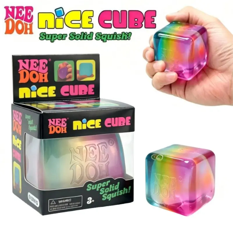 Schylling NeeDoh Rainbow Cube Squishy