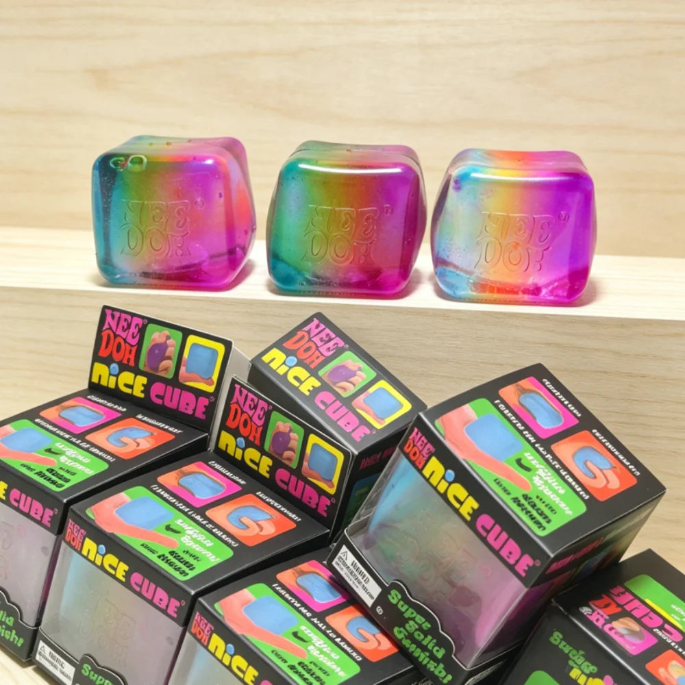 Schylling NeeDoh Rainbow Cube Squishy