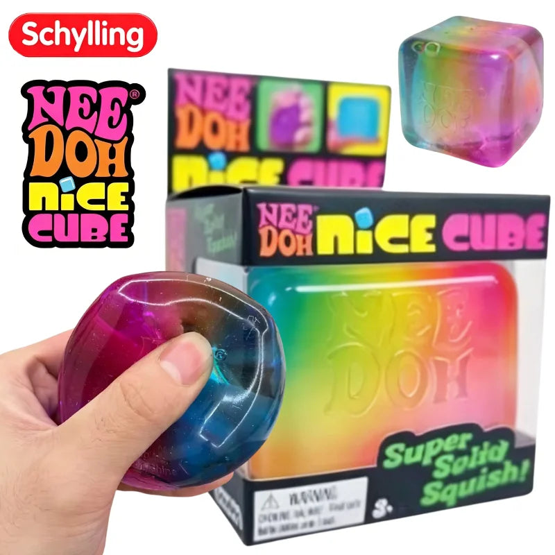 Schylling NeeDoh Rainbow Cube Squishy