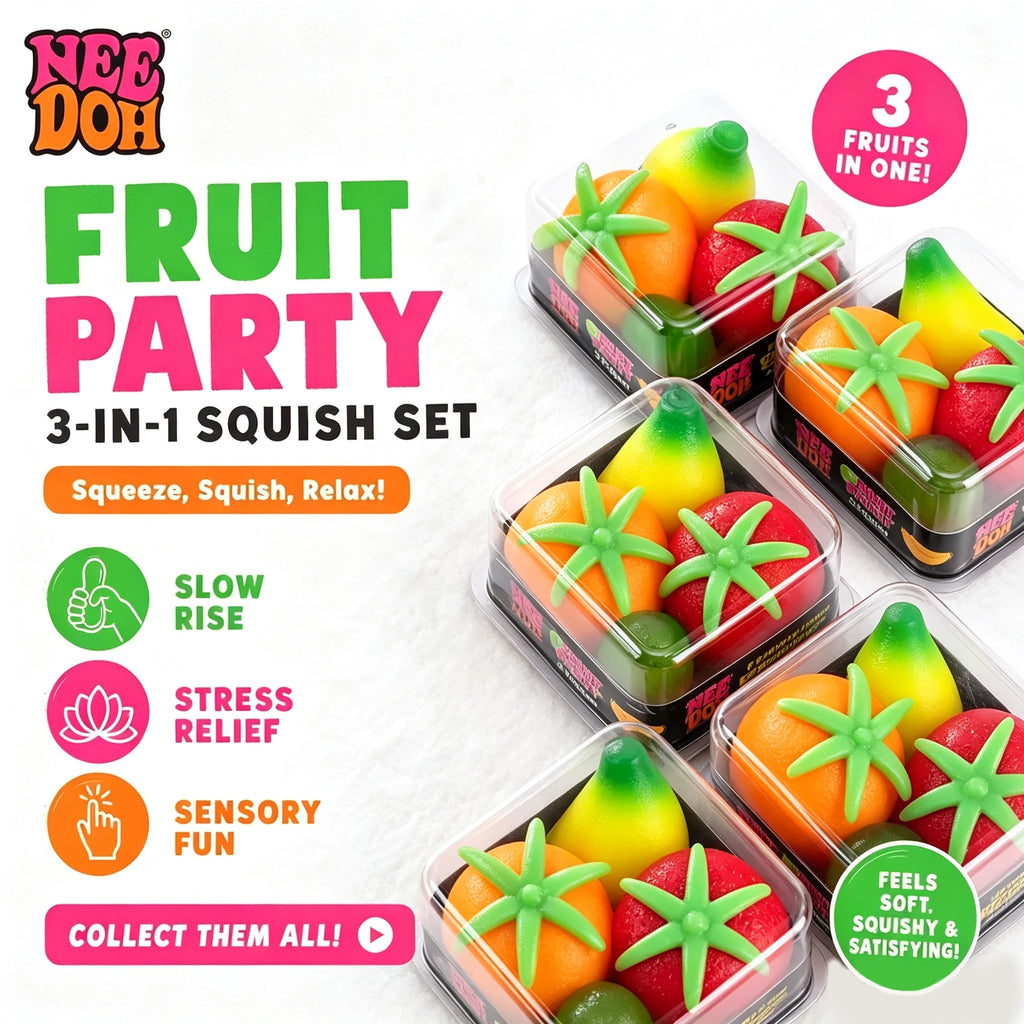 Nee Doh Fruit Squishy adult Toy