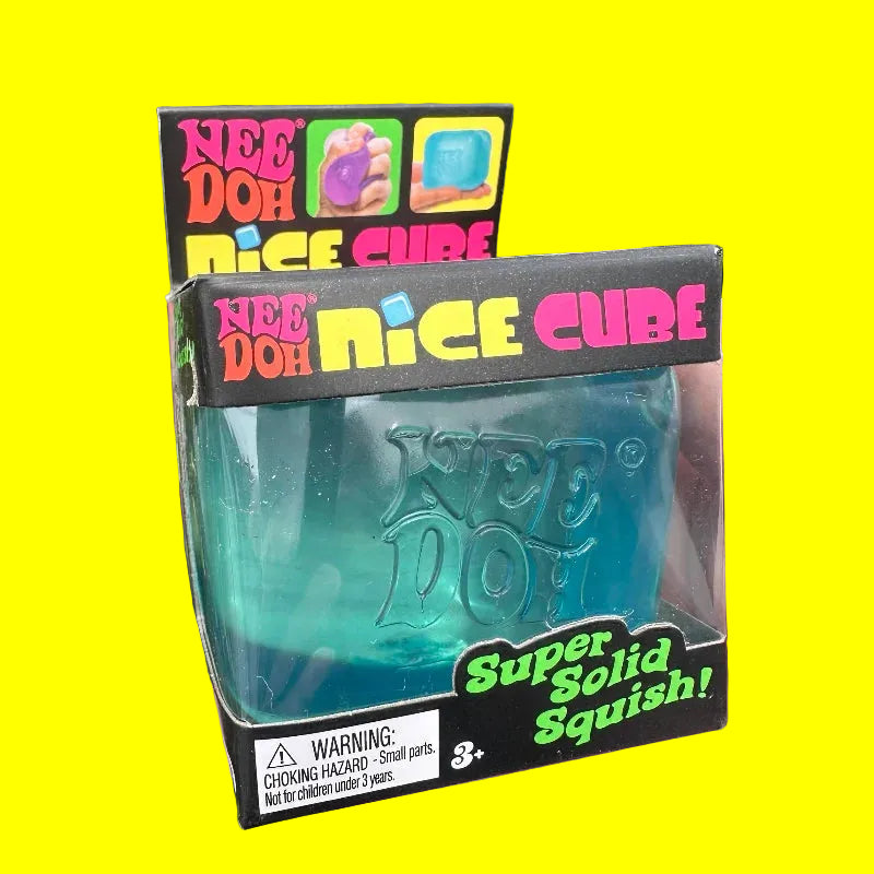 Needoh Nice Cube Sensory Squeezing Toy Cube for Stress relief and Fingertip Release Toy Dr. Pepper style and more.