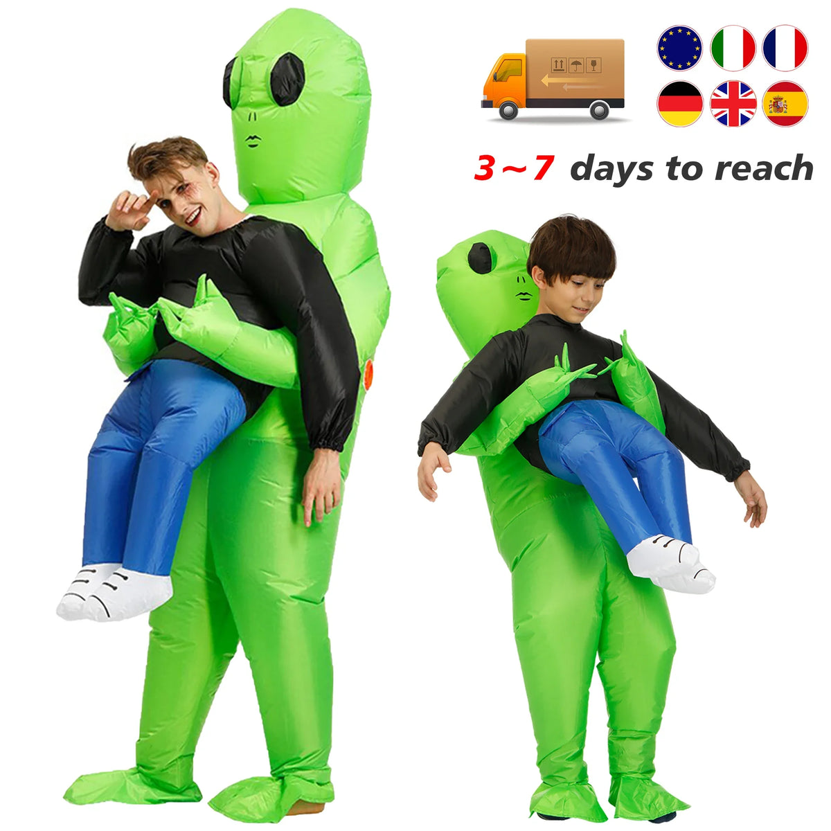 ET-Aliens Inflatable Costume  Cosplay for Adults and Kids