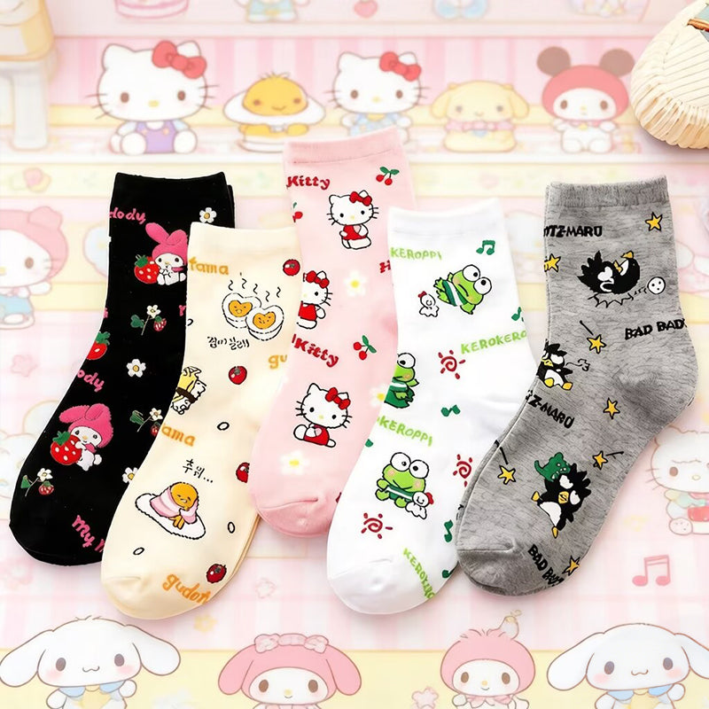 Sanrio Character Crew Socks Set